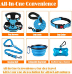 LOBEVE No Pull Dog Harness, Collar & Leash Set | Includes Dog Seat Belt, Collapsible Bowls & Poop Bag Dispenser. Ideal for Training, Walking, Hiking. Fits Small to Large Dogs(Pink-M) - Image 11