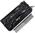 Dog Grooming Scissors Kit with Safety Round Tips, GLADOG Professional 6 in 1 Grooming Scissors for Dogs, Sharp and Heavy-duty Dog Grooming Shears for Dogs Cats Pets - Image 11