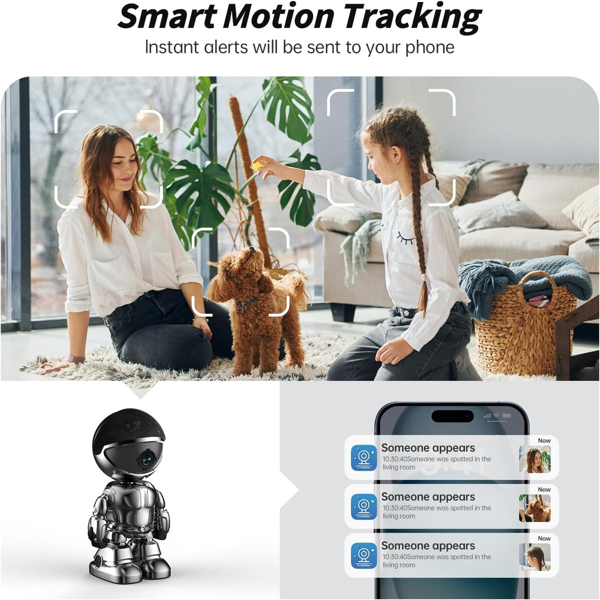 Chpuss indoor security camera app interface