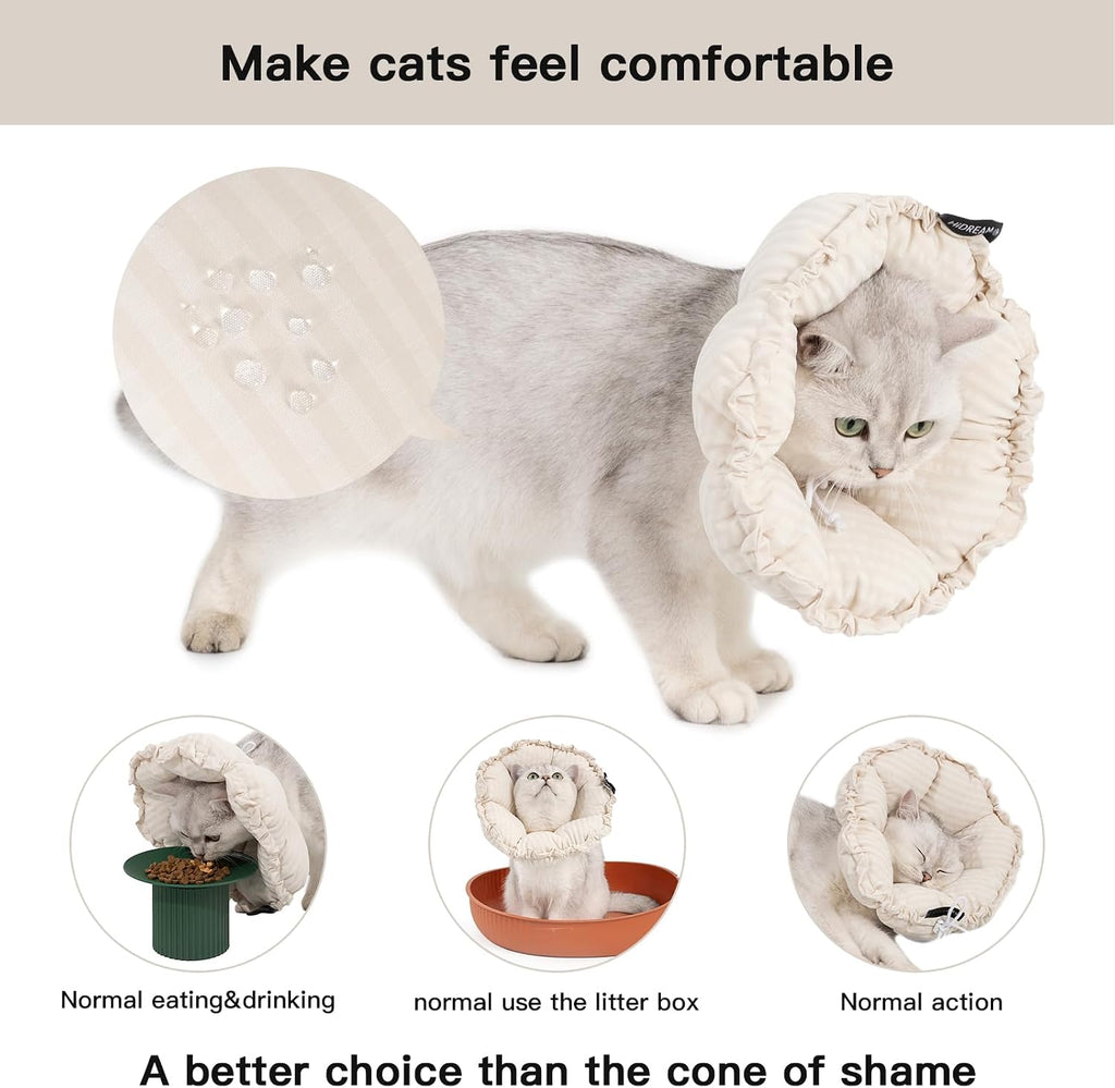 H Hidream adjustable recovery e collar for cats