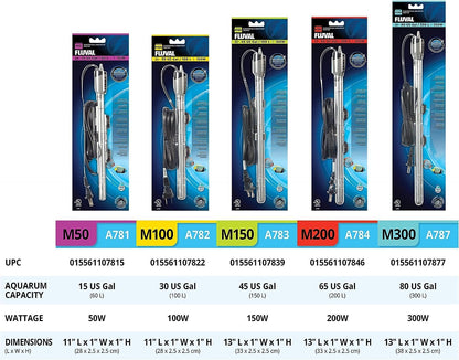 Fluval M 100-Watt Submersible Aquarium Heater - Compact, High-Performance, Reliable Heating For Fresh & Saltwater Tanks - Image 7