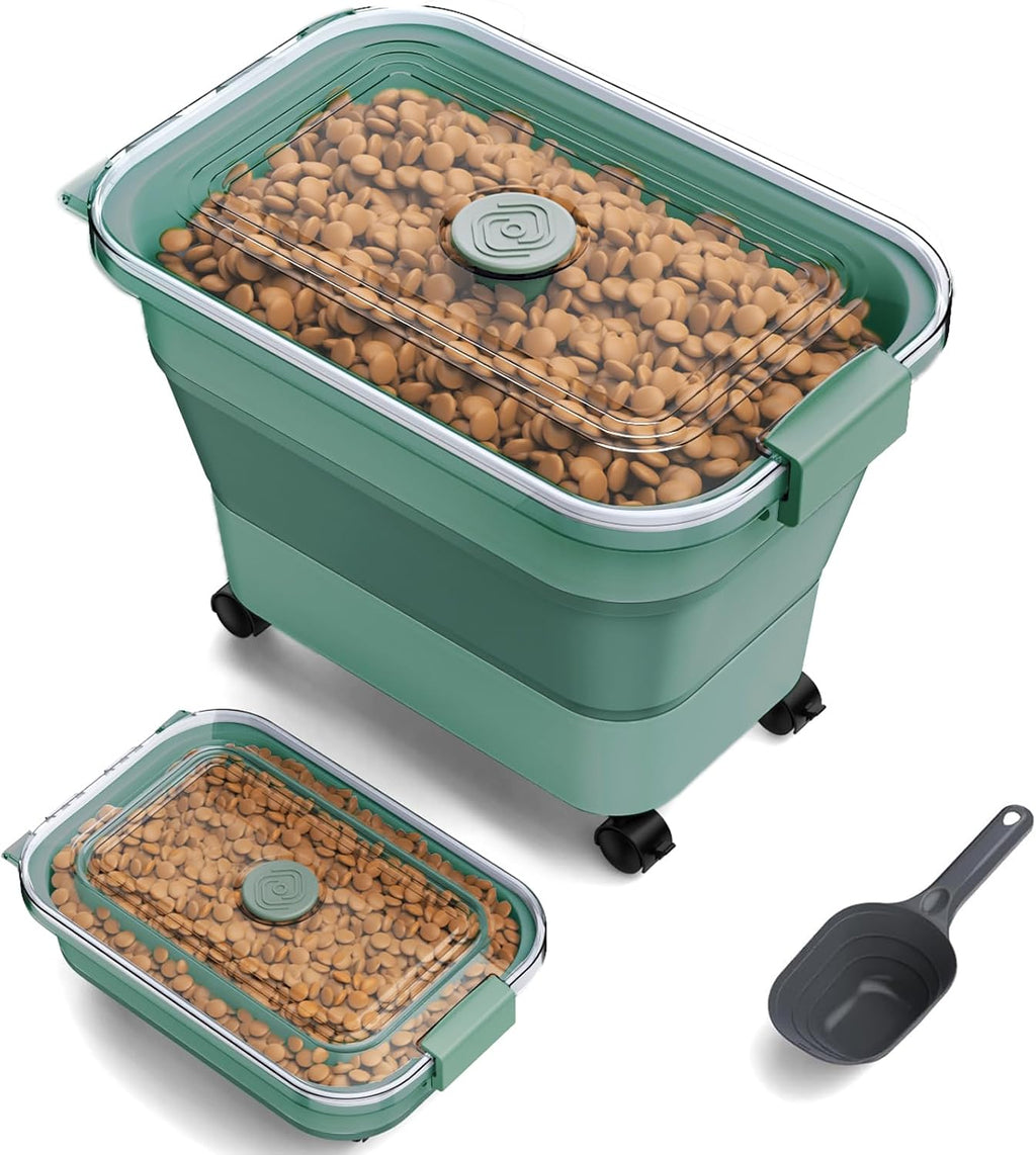 Viretec food storage container with included measuring scoop