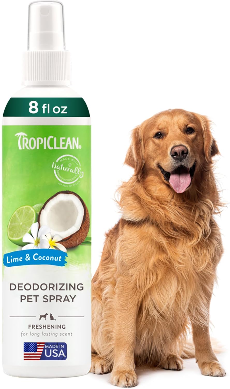 TropiClean Dog Perfume, Long Lasting Papaya Cologne, Deodorizing Spray for Smelly Dogs, After Bath Detangling Spray with Vitamin E, Safe for Cats, 8oz. - Image 14