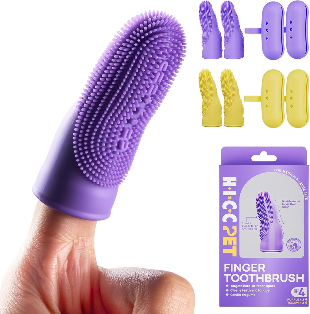 HICC PET Dog Toothbrush, Anti-Slip Dog Tooth Brushing Kit, Dog Finger Toothbrush for Plaque and Tartar Cleaning, Dog Teeth Cleaning for Medium & Large Pets, Safer & Softer Liquid Silicone, 2-Pack - Image 12