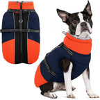 Dog Coat, Warm Dog Jacket with Harness Built in, Waterproof Pet Winter Coat Snowsuit with Zipper, Reflective Fleece Jacket for Extra Large Dogs, Weimaraner, Red XXL - Image 9