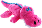 goDog Gators Squeaky Plush Dog Toy with Chew Guard Technology, Durable Fabric & Squeaker for Active Play, Pink, Large - Image 12