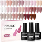 Jodsone 23 Pieces Gel Nail Polish Set front view showing bottles and packaging
