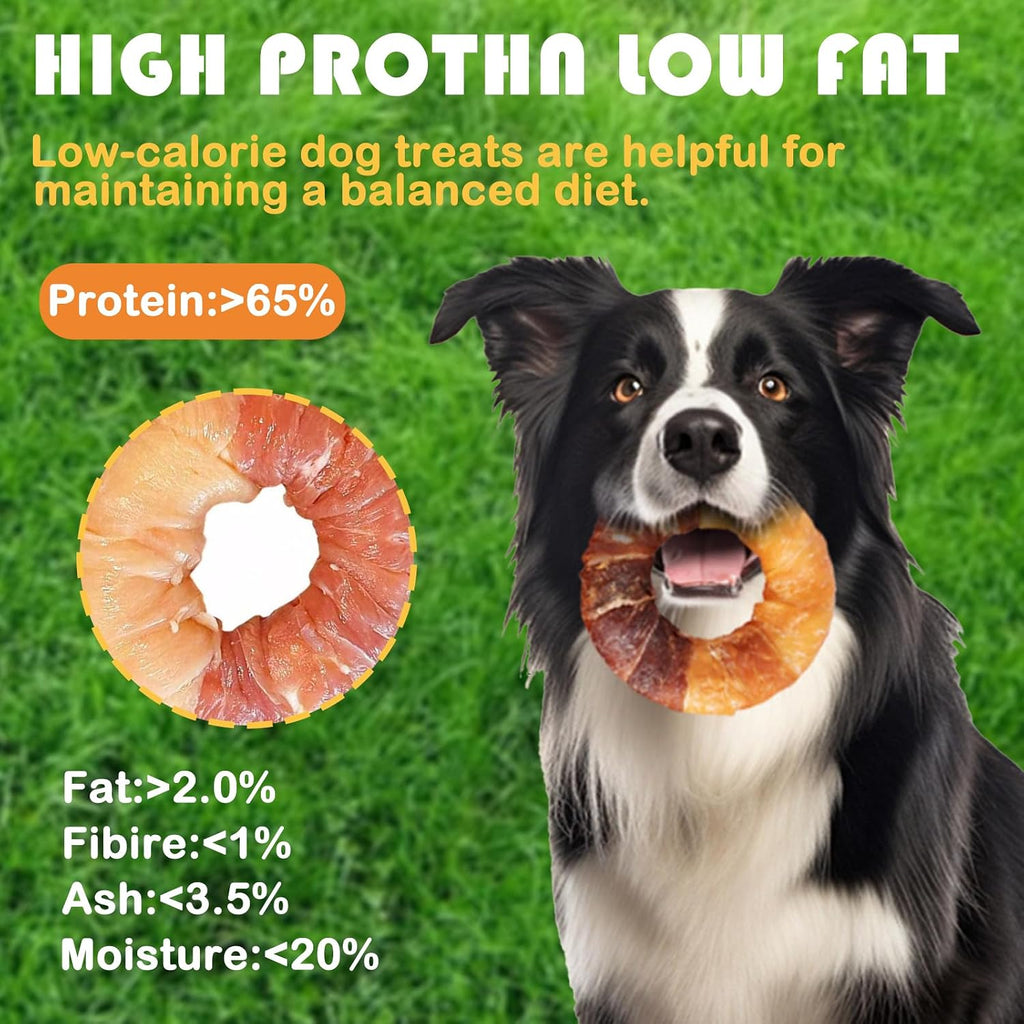 High protein low fat long lasting dog snacks for dental health training.