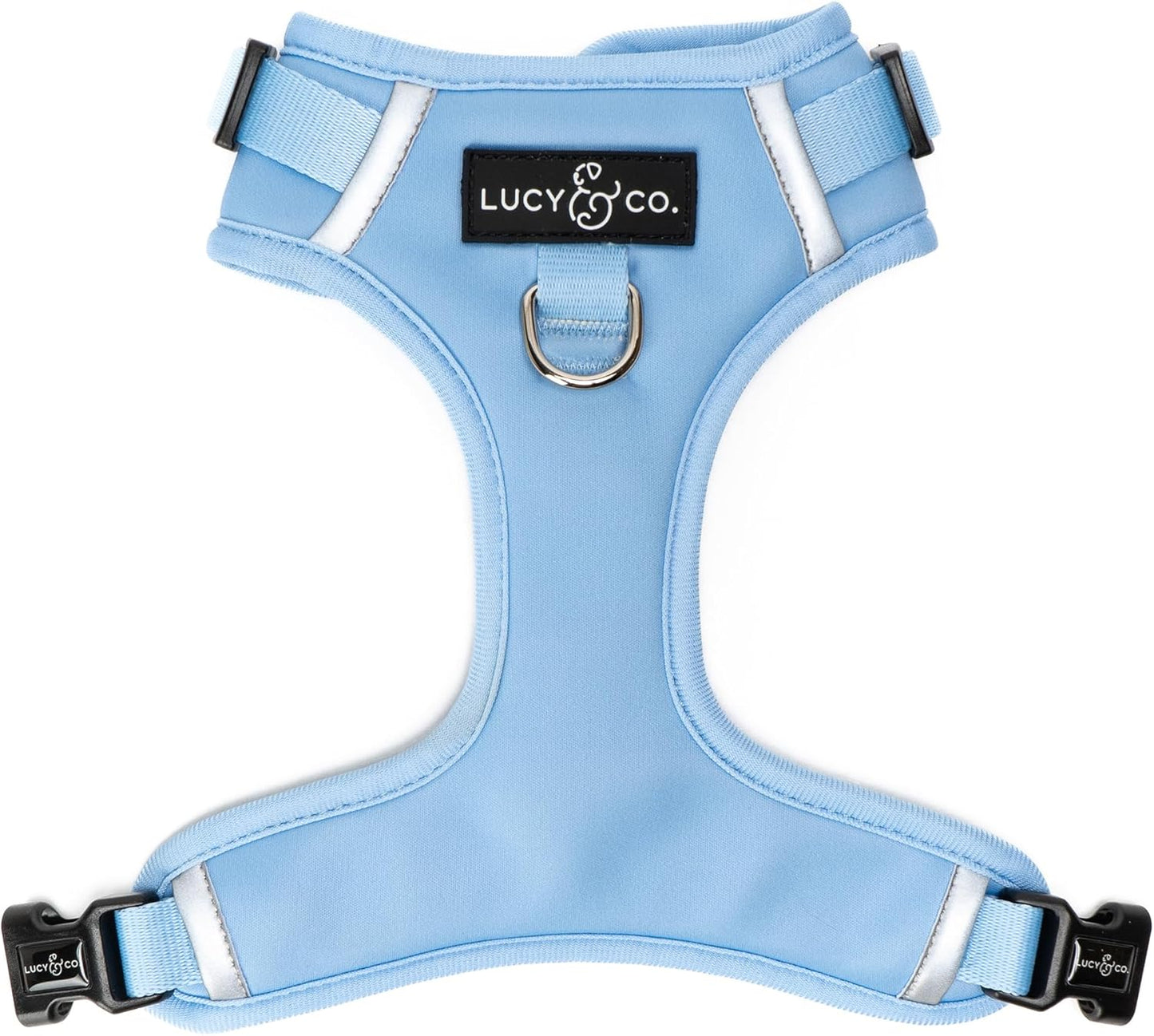 Lucy And Co. Denim No-Pull Dog Harness small front view