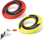 SKIPDAWG Dog Glow Tug Toy, Flying Disc Dog Toy Light Weight TPR/Nylon Fabric Non-Toxic Material, Pet Training Toys/Outdoor Night Exercise Toys for Dogs, Diameter 9 Inches - Image 10