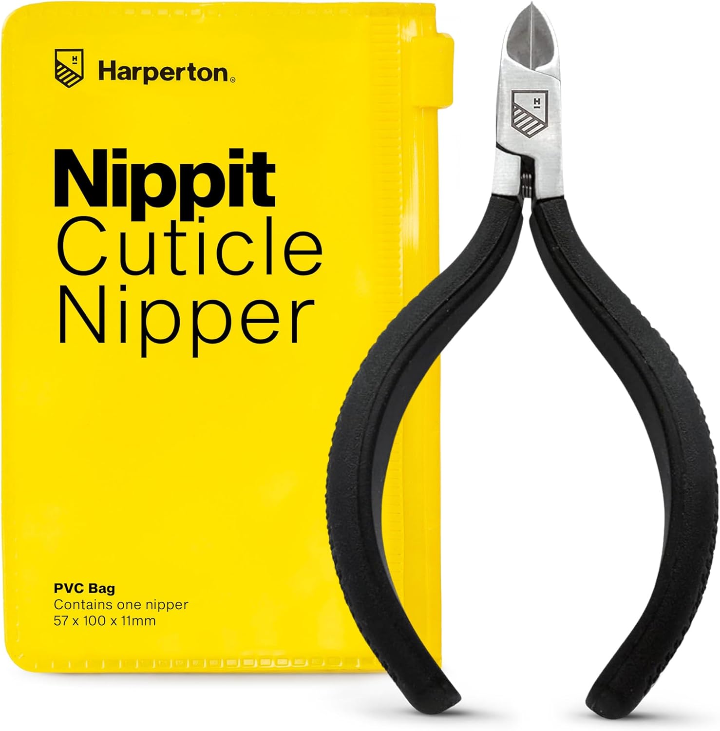 Harperton Nippit Cuticle Trimmer front view stainless steel