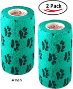 Detailed view of cohesive vet wrap tape texture