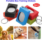 Generic positive reinforcement pet training clicker set product shot