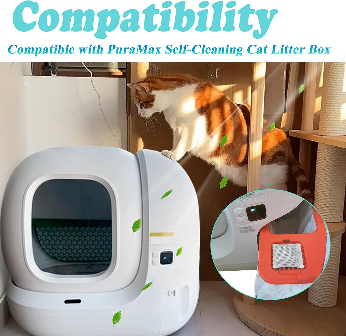 Premium automatic litter box replacement filters by NewKe for pet odor control.
