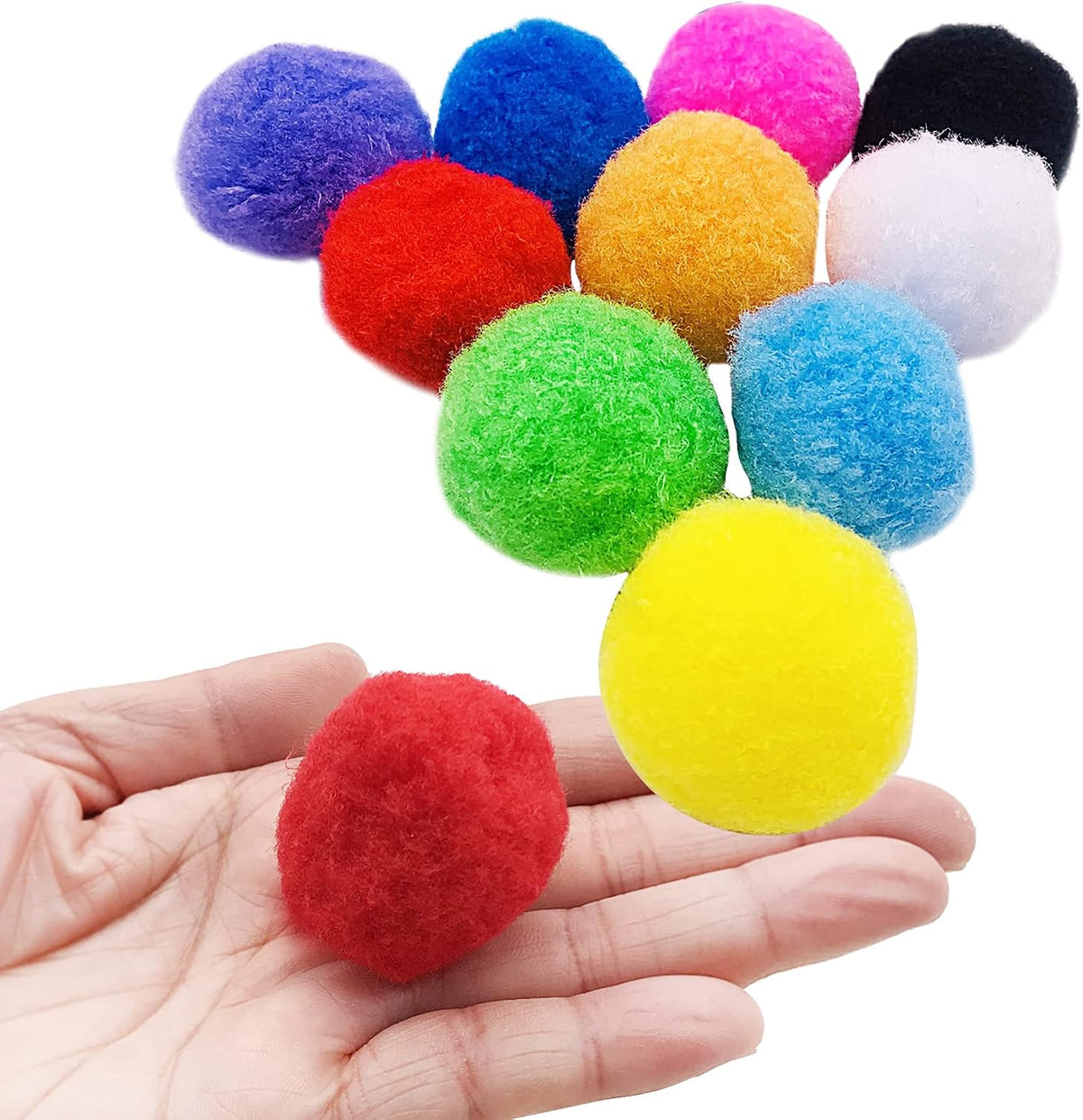 PET SHOW durable non noisy pet pompon balls multi color assortment