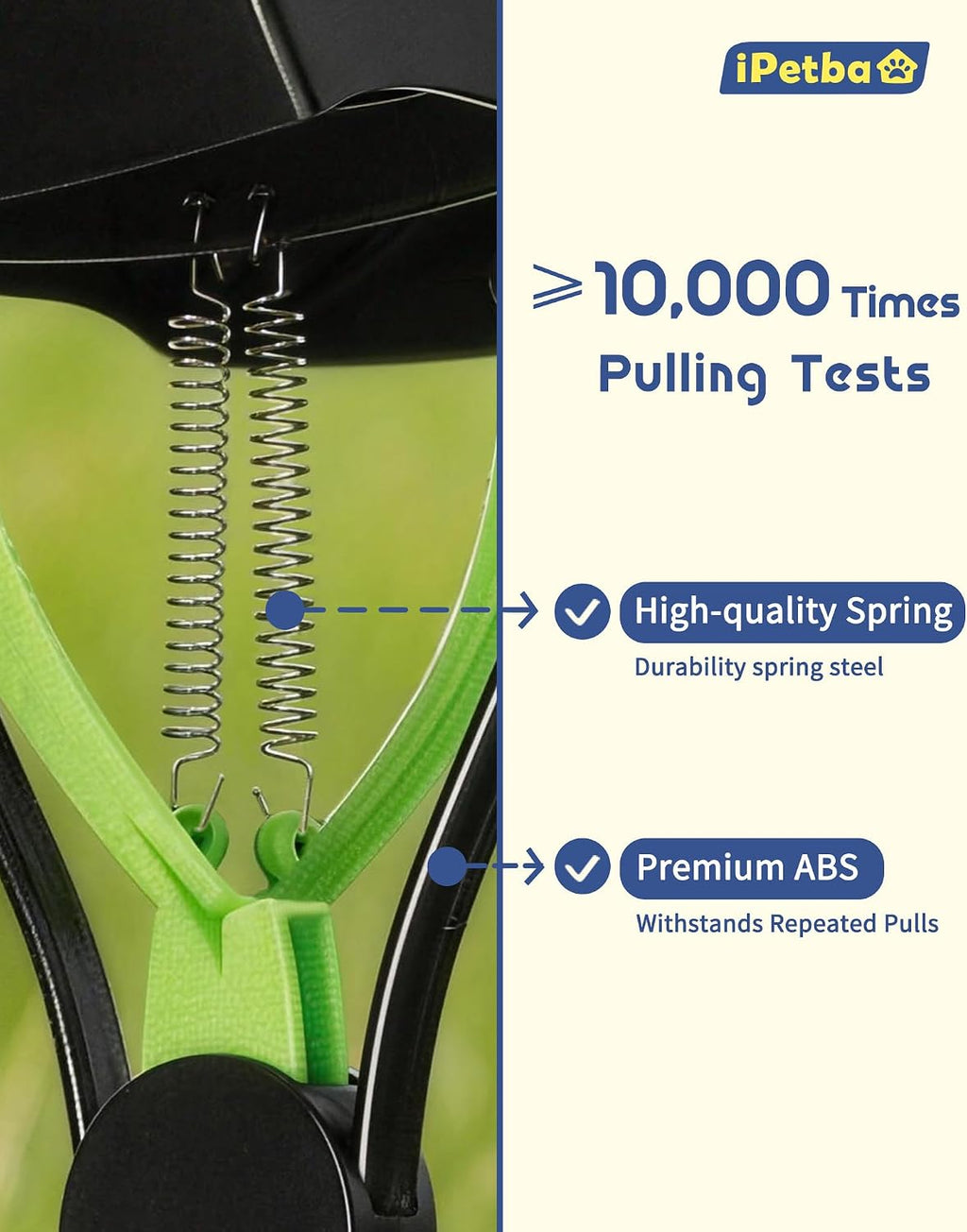iPetba dual tooth serrated claw picking up waste on yard gravel
