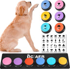 Dog Buttons for Communication,Talking Buttons for Dogs,8 Recordable Sound Buttons + 24 Scene Patterns + 1 Dog Button Mat+ 16 AAA Batteries30 Seconds Dog Buttons for Pet Sound Training Toy - Image 9