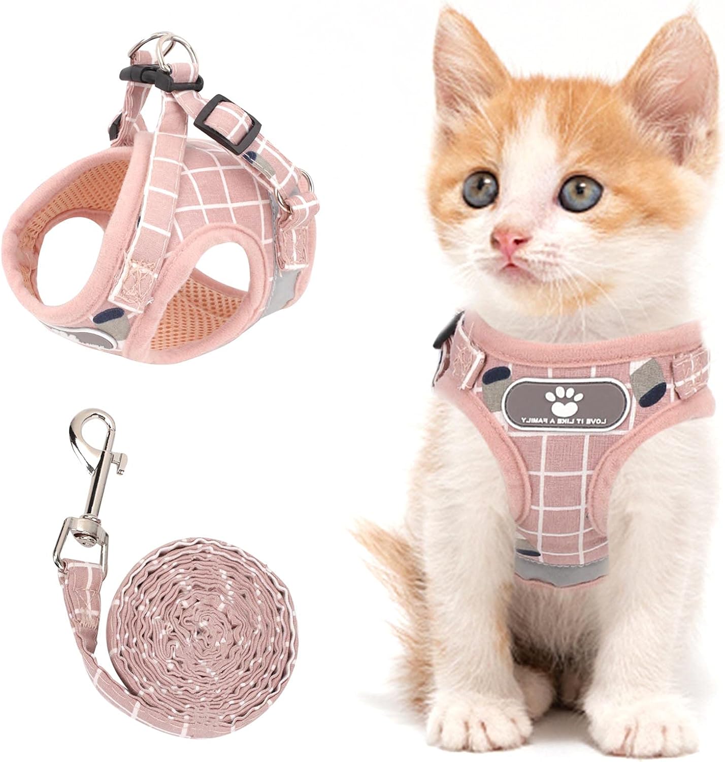 Cat & Dog Vest Harness - All Weather Mesh, Reflective Strap, Step-in Adjustable for Small Cats & Dogs (Red, XS) - Image 11