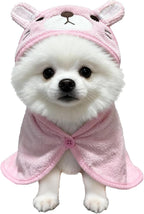Dog Hooded Bathrobe Towel, Fast Drying Bath Towel Absorbent Warm Blanket Yellow S - Image 10