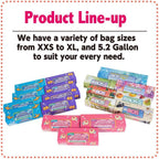 BOS 90 count cat waste bags box dimensions showcase