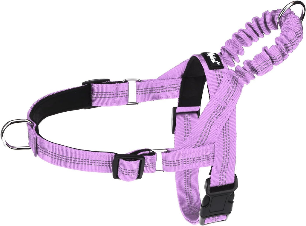 PUPTECK No Pull Dog Harness for Large Dogs, Adjustable Reflective Pet Vest Harness with Bungee Handle, Escape Proof No Choke Harness for Large Dogs Walking Training, Black L - Image 13