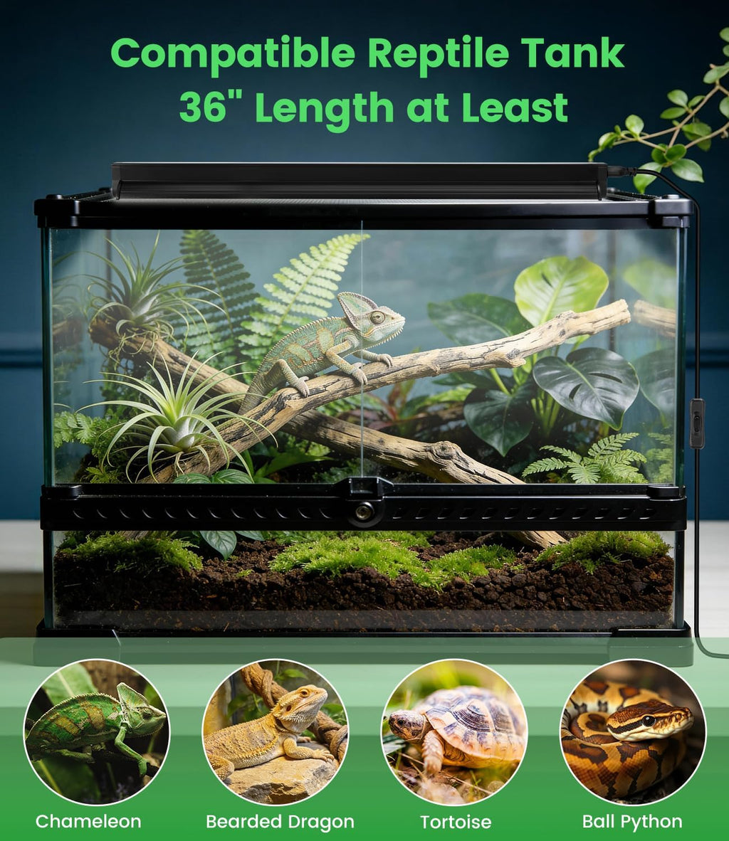 Hygger Zoo UVB terrarium light packaged securely with included setup components.