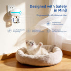 Two multi-cat household pets grooming each other in a peaceful home environment supported by TrinityCalm