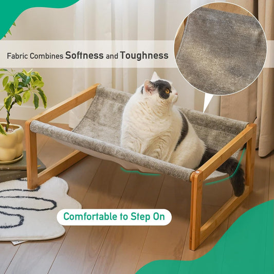 Kiplant bamboo pet furniture showing large hammock surface