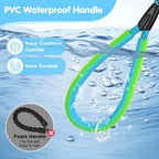 Dog Leash Heavy Duty 4/5/6ft XiaZ 2 Handles Dog Leashes for Medium Large Dogs 1/2 Inch 1000lb Strength Reflective PVC Waterproof-Handles Metal Hook Dual-Handle Rope Leash Nighttime Safety - Image 2