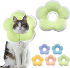 Cat Cone Collar Soft, Waterproof Cats Cones to Stop Licking After Surgery, Adjustable Soft Elizabeth Cats Collars for Wound Healing, Flower Shape Cat Recovery Collar (Pastel Orange, X-Small) - Image 12