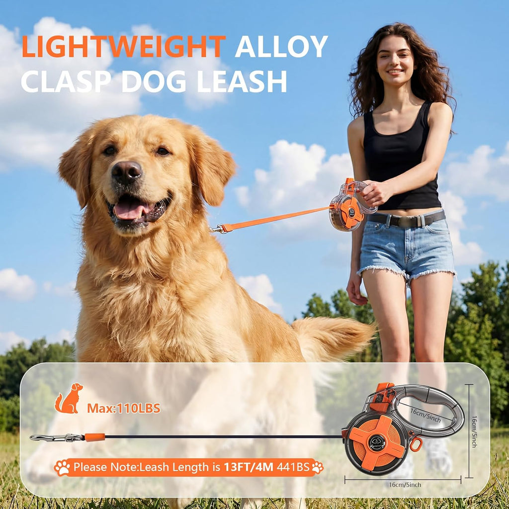 Integrated waste bag storage hook on XlyCrtve leash handle