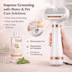 Self-cleaning feature of the Lumutata pet grooming tool