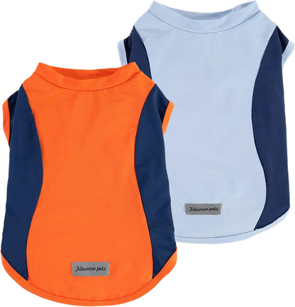 Fitwarm 2 Pack Marine UPF 50+ UV Sun Protection Dog Shirt, Lightweight Cooling Vest, Quick Dry Summer Clothes for Small Dogs Boy Girl, Pet Outfit, Sky Blue, Mint Green, Medium - Image 11