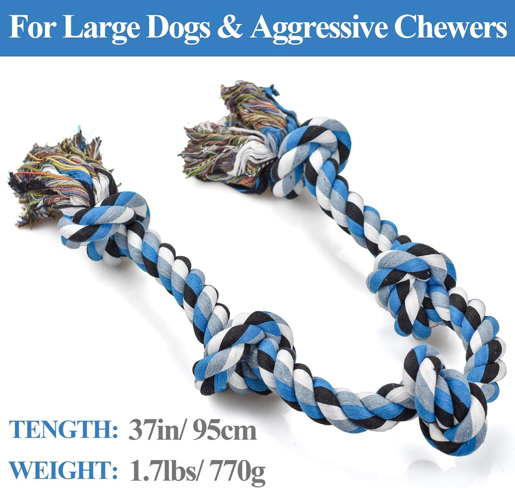 Extra large three feet five knot dog rope for large breed tug of war