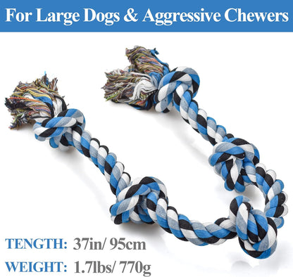 Extra large three feet five knot dog rope for large breed tug of war