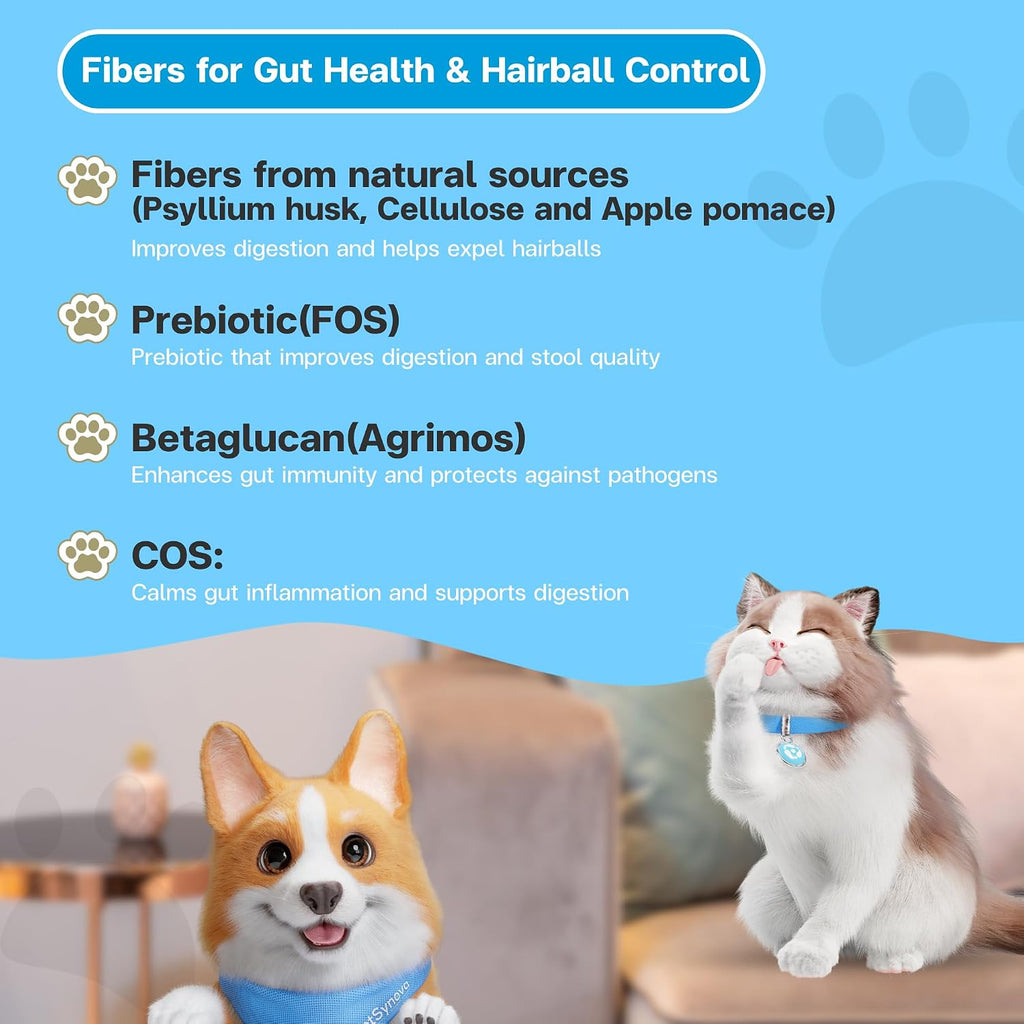 Lickable fiber treatment for dogs and cats individual sachet details