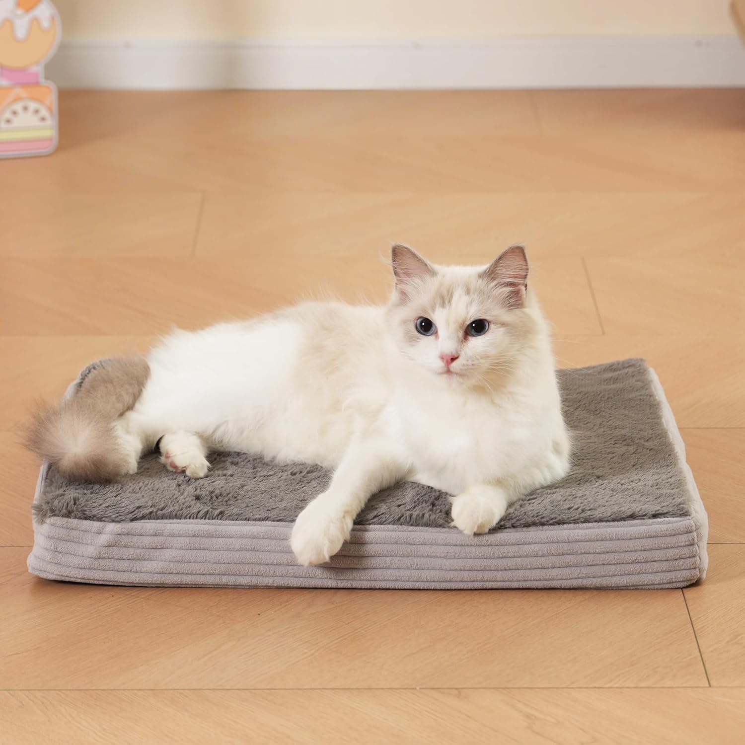 Non-slip bottom view of Petvolve self heating cat mat