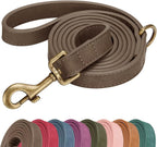 Didog Stylish PU Leather Dog Leash for Small Dogs, Easy to Clean 5ft Small Dog Leash with Metal Tangle-Free Clip, Fashionable and Elegant for Walking, Running and Training,Light Brown, S - Image 15