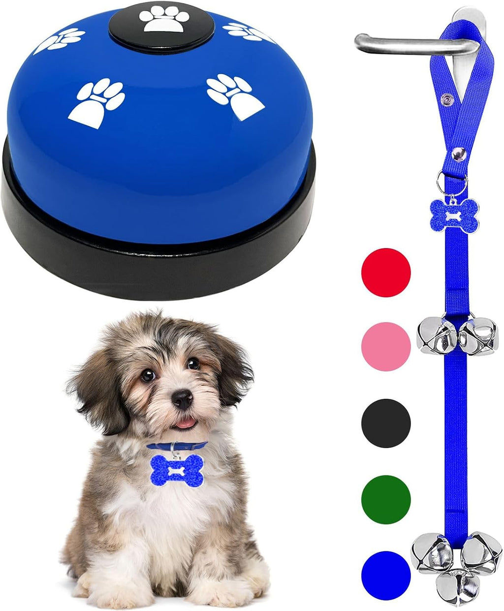 2 Pack Dog Door Bells Dog Doorbell to go Outside Puppy Train Bell for Dogs to Ring to go Potty Puppy Toilet Training Bell Jingle Bells for Door Knob Girl Puppy Essentials Accessories (Pink) - Image 9