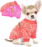 2 Pieces Dog Sweaters for Small Dogs Fall Dog Clothes Male Winter Fleece Pet Sweaters Warm Thick Puppy Outfit Small Dog Sweater for Boy Girl Dogs Teacup Dog, Yorkie, Chihuahua, Pug, XXS,Grey Navy - Image 9