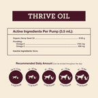 Hemp Well Thrive Oil showing hip and joint support labels