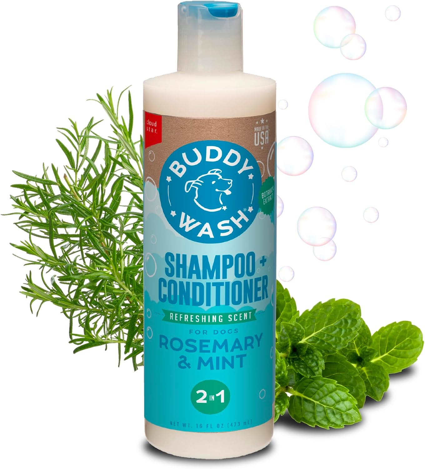 Premium imported bergamot scented dog conditioner and wash for shiny coats