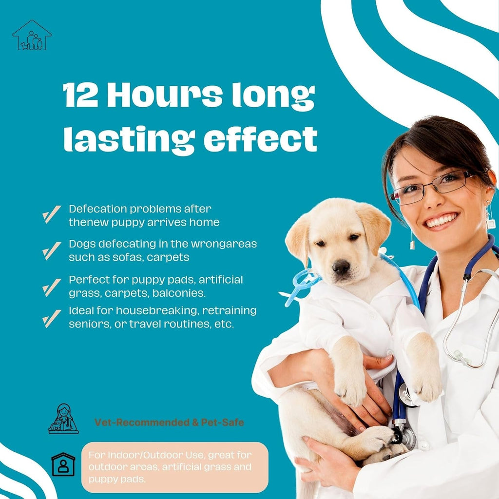 Using potty training spray on indoor puppy pads