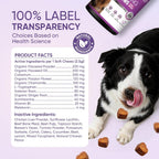 Comparison of Ttlxrl 200 count dog calming treats jar size