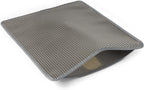 Amazon Basics non-slip cat litter trapper mat placed near a litter box
