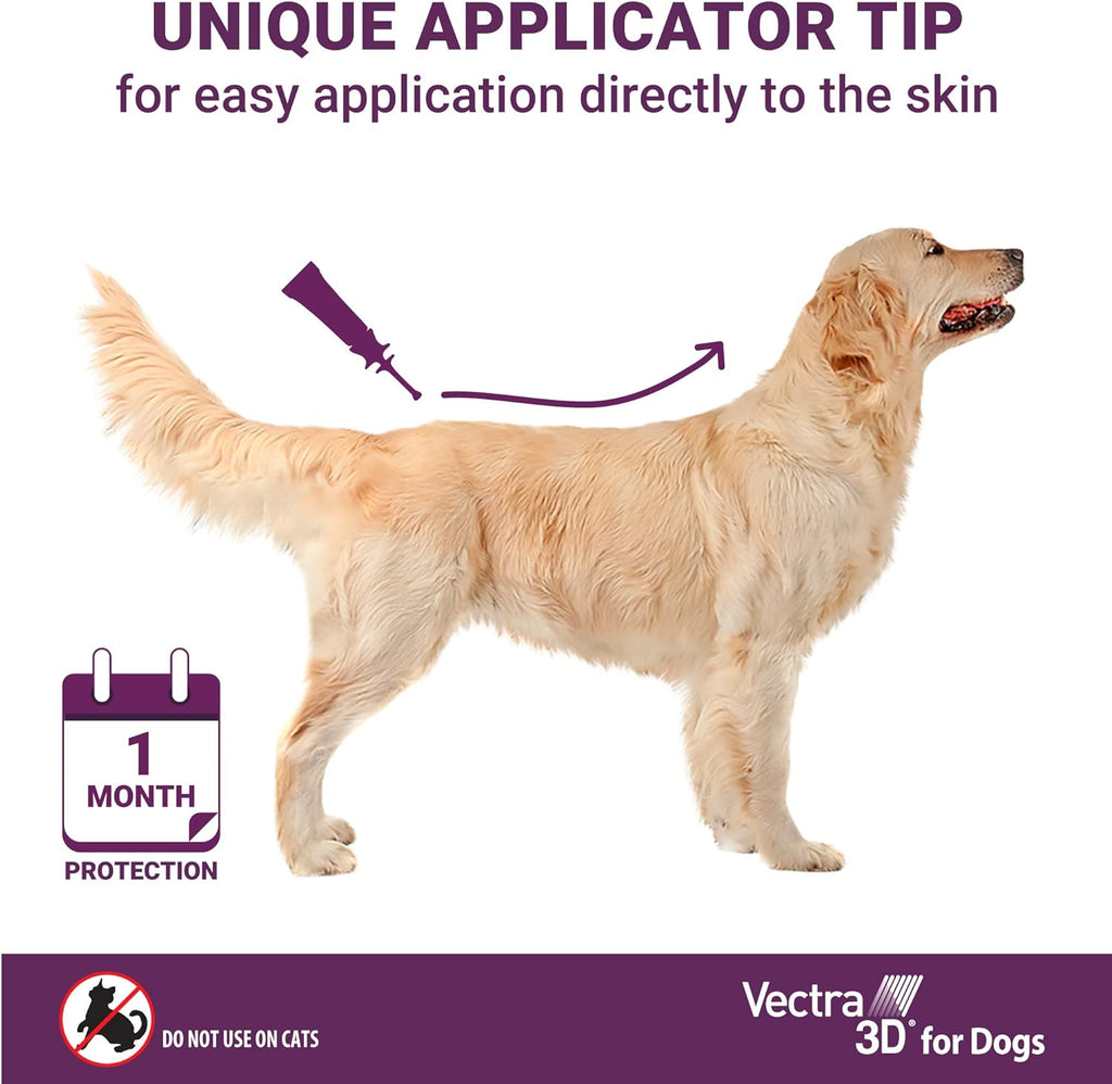 Vectra 3D six month supply parasite defense package back details