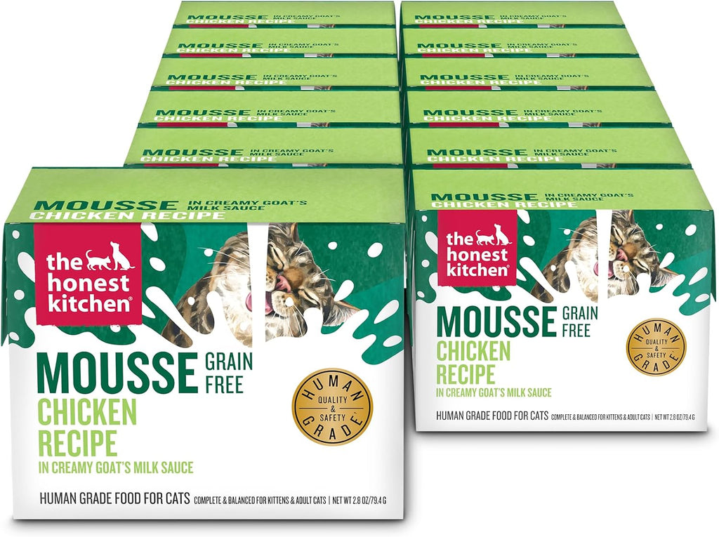 The Honest Kitchen Human Grade Cat Grain Free Mousse in Goat's Milk Variety Pack, 2.8oz (Pack of 8) - Image 10