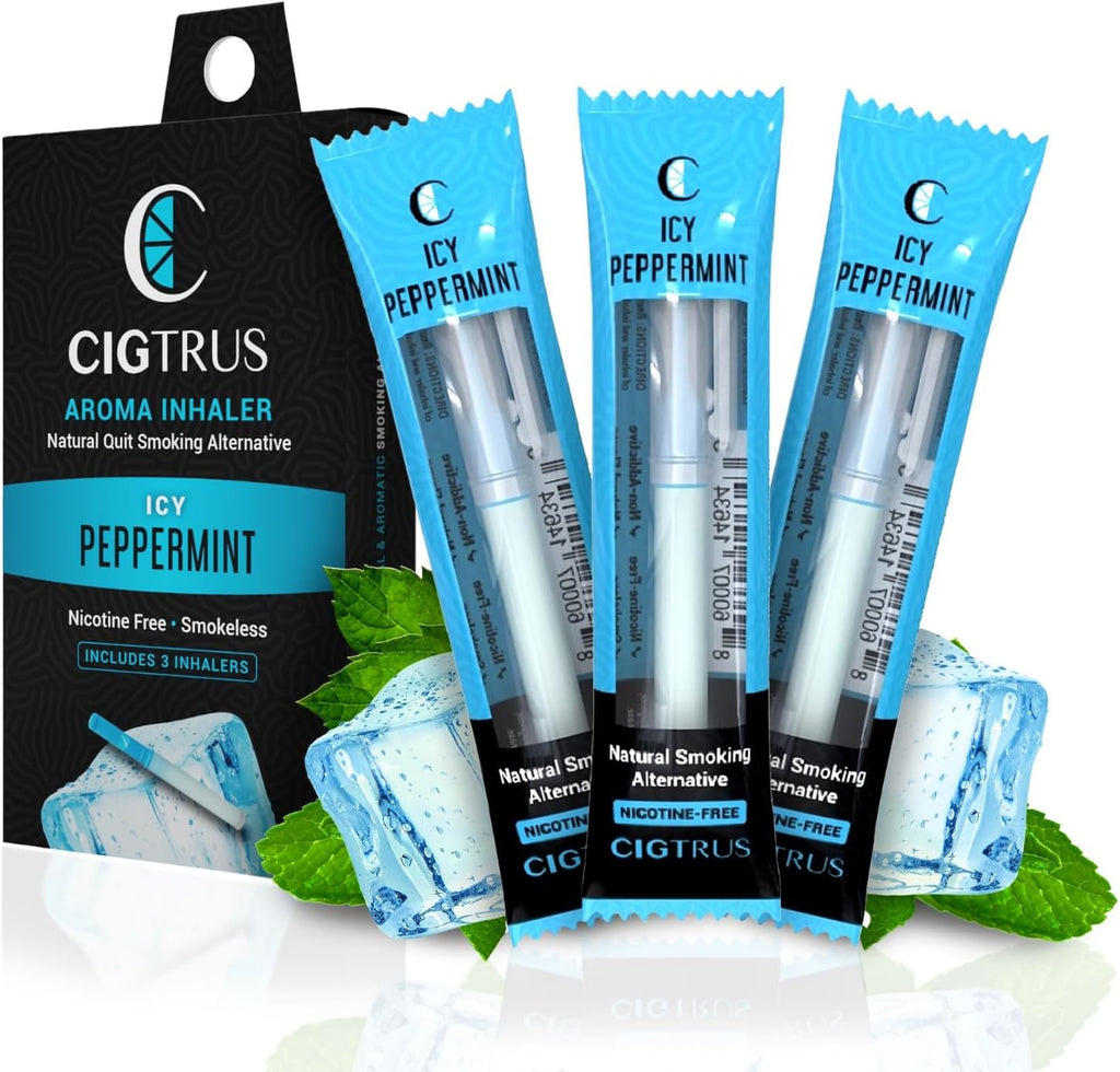 Cigtrus Quit Smoking Smokeless Inhaler 3-pack front view for craving relief.