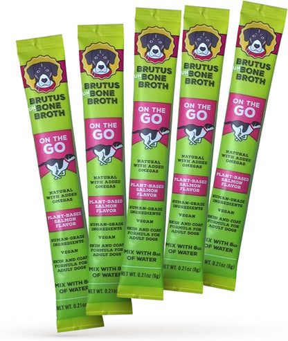 Brutus Bone Broth for Dogs - Bone Broth Powder with Chondroitin Glucosamine & Turmeric - Human Grade Food Toppers for Dry Food & Picky Eaters - 10 Stick (Beef) - Image 14