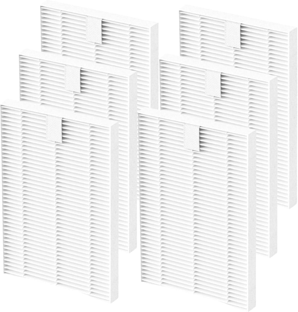 Wilerda 6 pack HEPA filter replacement for bottle washers front view